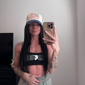 American Flag Embroidered Cap